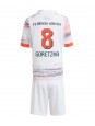 Billige Bayern Munich Leon Goretzka #8 Bortedraktsett Barn 2025-26 Kortermet (+ Korte bukser)